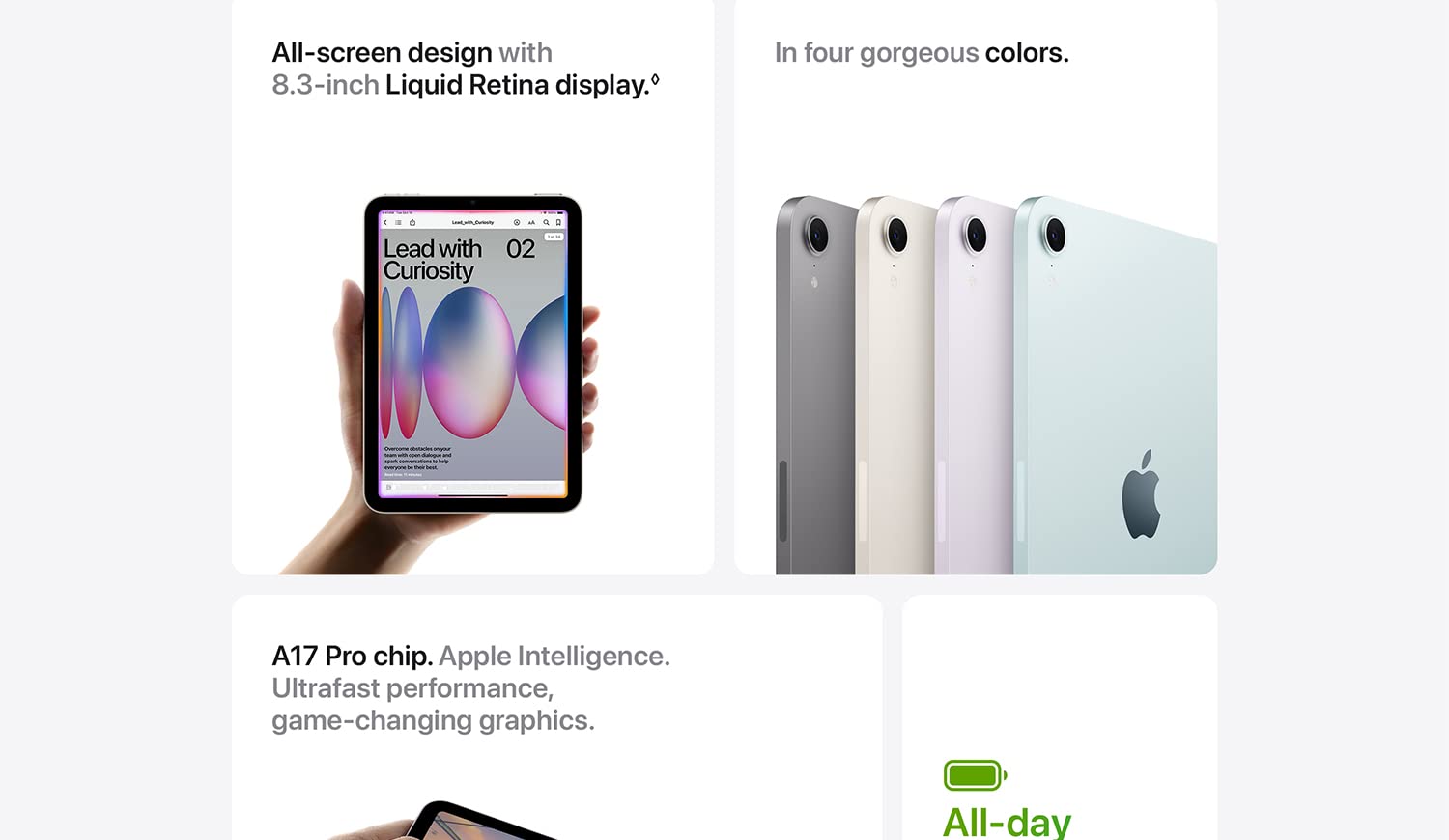 New Apple iPad Mini (A17 Pro)