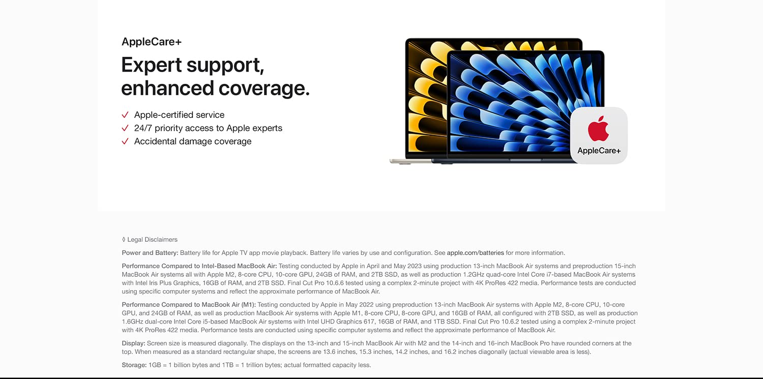 Apple 2023 MacBook Air Laptop with M2 chip 15.3-inch - 2023