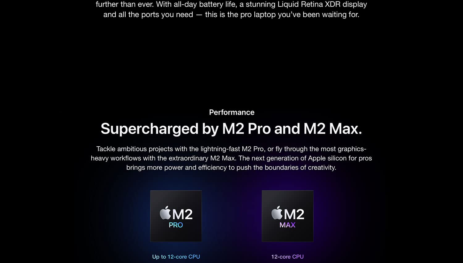 MacBook Pro 14.2 - 2023 with 12‑core CPU and 19‑core GPU