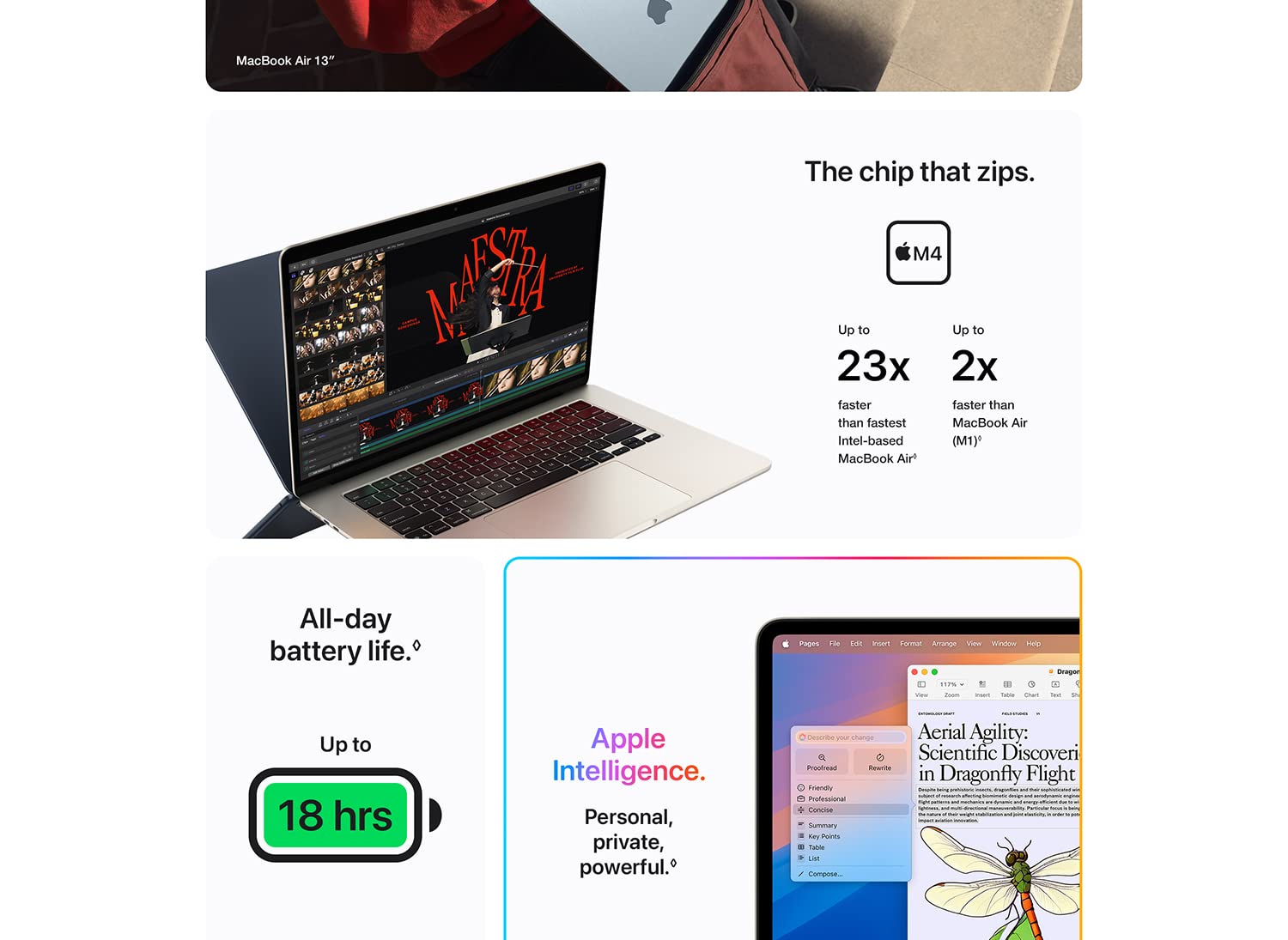 Apple 2025 MacBook Air 15-inch Laptop with M4 chip