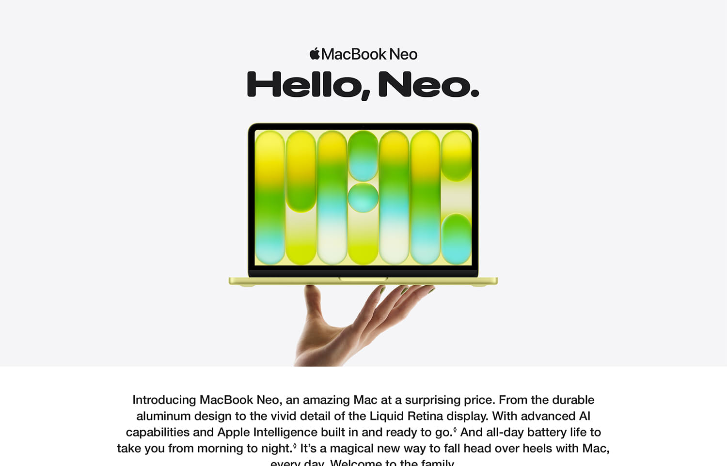 Apple 2026 MacBook Neo 13-inch Laptop