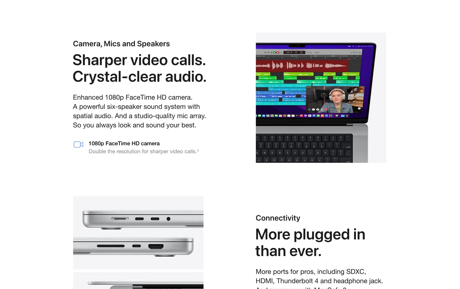 MacBook Pro M1 Pro, 2021 - 14 inch with 10-Core CPU and 16-Core GPU, 1TB SSD - Silver